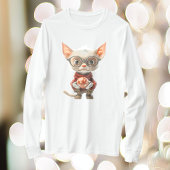 Roodharige Kerstkat Mannen T-shirt