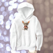 Roodharige Kerstkattenmeid Hoodie
