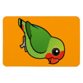 Roodharige Lovebird Magneet (Horizontaal)
