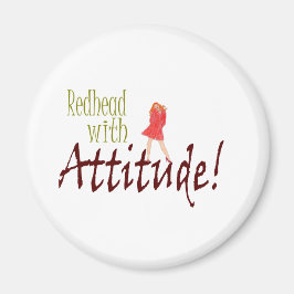 Roodharige met houding magneet