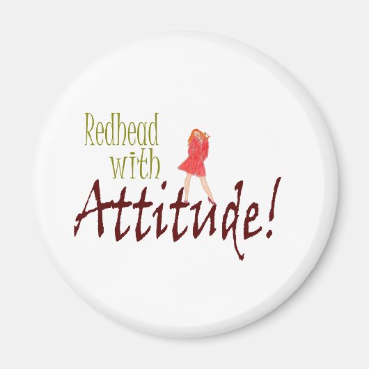 Roodharige met houding magneet (Voorkant)