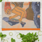 Roodharige middeleeuwse zeemeermin door Alexandra Theedoek (Gevouwen)