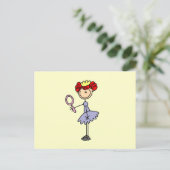 Roodharige Prinses Briefkaart (Staand voorkant)