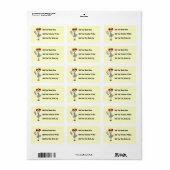Roodharige Prinses Etiket (Full Sheet)