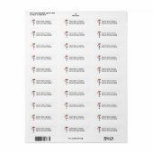 Roodharige Prinses Etiket (Full Sheet)