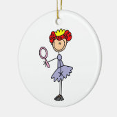 roodharige prinses keramisch ornament (Links)