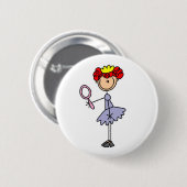 Roodharige Prinses Ronde Button 5,7 Cm (Voorkant /achterkant)