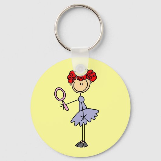 Roodharige Prinses Sleutelhanger (Voorkant)