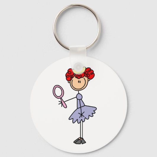 Roodharige Prinses Sleutelhanger (Voorkant)