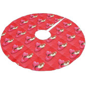 roodharige schoonheid kerstboom rok (Gekanteld)