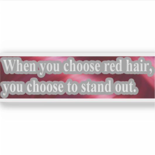 Roodharige Sticker 3 (Voorkant)