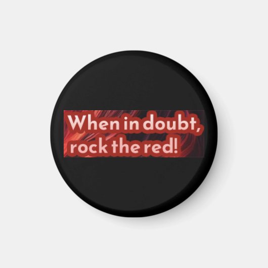 Roodharige Sticker 4 Magneet (Voorkant)