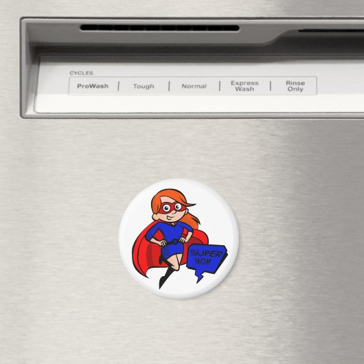 roodharige super mama magneet (Insitu (Vaatwasser))