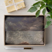 Roodharige vrouw loopt met vos in bos tissuepapier (Geschenk)