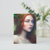 Roodharige Vrouw Postkaart (Staand voorkant)