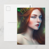 Roodharige Vrouw Postkaart (Voorkant / Achterkant)