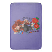 Roodharige Vrouw Tattoos Badmat (Voorkant Verticaal)