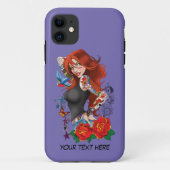 Roodharige Vrouw Tattoos Case-Mate iPhone Case (Achterkant)
