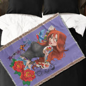 Roodharige Vrouw Tattoos Deken