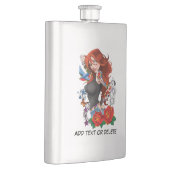 Roodharige Vrouw Tattoos Flacon (Rechts)