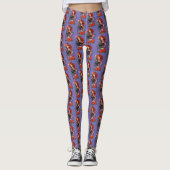 Roodharige Vrouw Tattoos Leggings (Voorkant)
