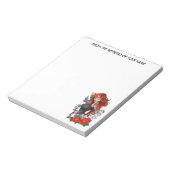 Roodharige Vrouw Tattoos Notitieblok (Linkerzijde)