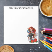 Roodharige Vrouw Tattoos Notitieblok