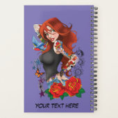 Roodharige Vrouw Tattoos Planner (Achterkant)