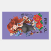 Roodharige Vrouw Tattoos Rechthoekige Sticker (Voorkant)
