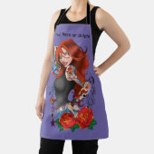 Roodharige Vrouw Tattoos Schort (Insitu)