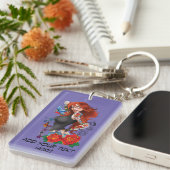 Roodharige Vrouw Tattoos Sleutelhanger (Voorkant Rechts)