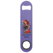 Roodharige Vrouw Tattoos Speed Flessenopener (Achterkant)