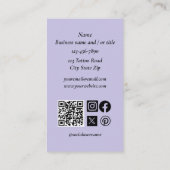 Roodharige Vrouw Tattoos Visitekaartje (Achterkant)