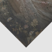 Roodharige Vrouw Vos Madeliefjes Decoupage Tissuepapier (Detail)