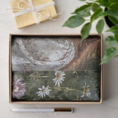 Roodharige Vrouw Vos Wilde Bloemen Decoupage Tissuepapier (Geschenk)