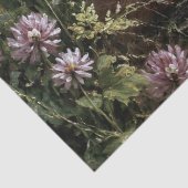 Roodharige Vrouw Vos Wilde Bloemen Decoupage Tissuepapier (Detail)