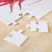 Roodharige vrouwenportret Surrealistische fantasie Legpuzzel (Zijkant)