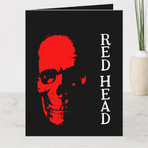 Roodharige Wenskaart Kaart