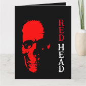 Roodharige wenskaart kaart (Voorkant)