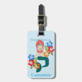 Roodharige Zeemeermin Prinses Thunder_Cove Bagagelabel (Voorkant verticaal)