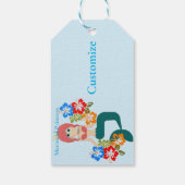 Roodharige Zeemeermin Prinses Thunder_Cove Cadeaulabel (Achterkant)