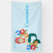 Roodharige Zeemeermin Prinses Thunder_Cove Spandoek (Verticaal)