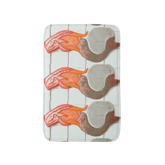 roodharige zeemeerminnen badmat (Voorkant Verticaal)