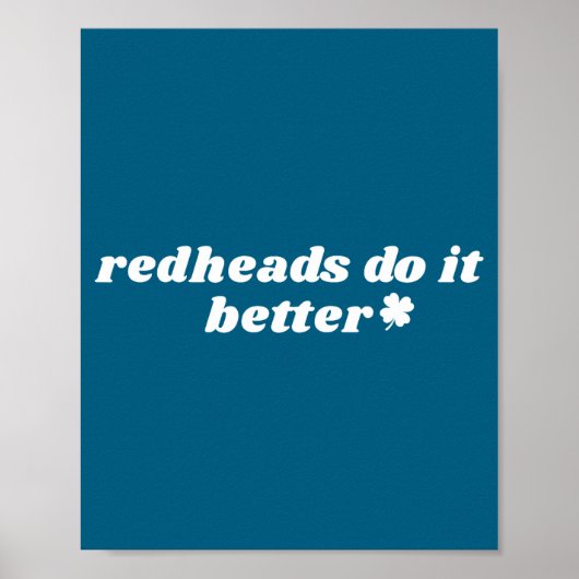Roodharigen doen het beter st patrick's day voorra poster (Voorkant)