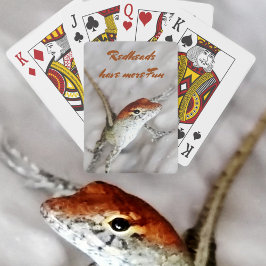 Roodharigen hebben meer Leuke Fotografische Hagedi Pokerkaarten