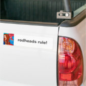 Roodharigen regelen bumpersticker (Op Truck)