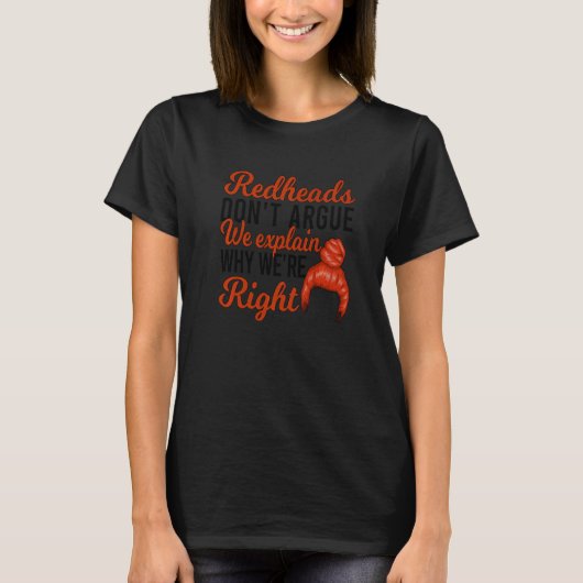 Roodharigen Ruzie Roodharig T-shirt (Voorkant)