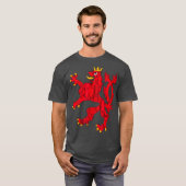 roodharingrest van de luxemburgse letzebuerg Pride T-shirt (Voorkant volledig)