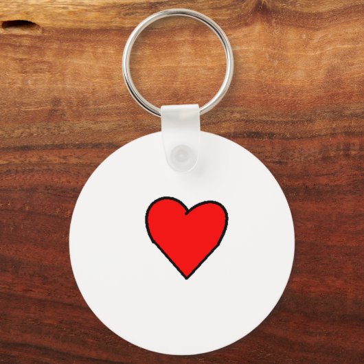 roodhars sleutelhanger (Voorkant)