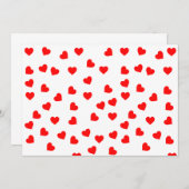 Roodharten spelen kaart (Voorkant / Achterkant)